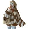 imageCHARTOU Womens Lightweight Oversized Cardigan Lantern Sleeve Contrast Striped Sweater Fall OutfitsCamel
