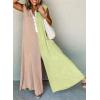 imageCHARTOU Loose Striped Wide Leg Jumpsuit for Women Summer Comfy Sleeveless Romper Baggy OverallYellow