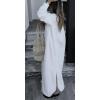 imageCHARTOU Maxi Shirt Dress for Women Sexy High Slit Loose Fit Long Blouse Beach Holiday DressWhite