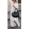 imageCHARTOU Maxi Shirt Dress for Women Sexy High Slit Loose Fit Long Blouse Beach Holiday DressWhite