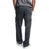 imageCHARTOU Men Casual Straight Leg Elastic Waist Lounge Pants Cargo Sweatpants with Pockets DrawstringDark Grey