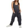 imageCHARTOU Women Baggy Sleeveless Slip Jumpsuit Loose Long Romper Harem Pants Overalls Dungaree Outfit PocketBlack