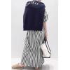 imageCHARTOU Women Casual Striped Shirt Dress Button Down Long Sleeve Kaftan Long Flowy Dress Cardigan Kimono Shift DressBlack