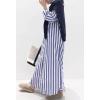 imageCHARTOU Women Casual Striped Shirt Dress Button Down Long Sleeve Kaftan Long Flowy Dress Cardigan Kimono Shift DressBlue