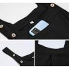 imageCHARTOU Women Cotton Wide Leg Overalls Jumpsuits Linen Loose Bib Romper One Piece Straps Flowy Palazzo Jumpsuit PocketBlack