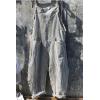 imageCHARTOU Women Oversized Summer Casual Stripes Cargo Jumpsuit Wide Leg Bib Overall Striped Linen Pants Dungarees PocketGrey Stripe