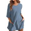 imageCHARTOU Women Oversized T Shirt Romper Short Sleeve Jumpsuit Overall Athletic Workout Modest Mini Tee RomperPeacock Blue