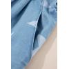 imageCHARTOU Women Summer Bib Denim Short Overalls Star Printed RollUp Wide Leg Pleated Jean Romper JumpsuitBlue