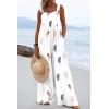 imageCHARTOU Women Wide Leg Jumpsuit Floral Sleeveless Romper Hippie Pants Boho Summer Flowy Jumpsuit Cargo Overall PocketFloral 13