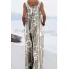 imageCHARTOU Women Wide Leg Jumpsuit Floral Sleeveless Romper Hippie Pants Boho Summer Flowy Jumpsuit Cargo Overall PocketFloral 3