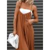 imageCHARTOU Women Wide Leg Jumpsuit One Piece Loose Spaghetti Straps Sleeveless Jumpsuits Flowy Pants Summer romperDark Khaki
