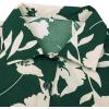 imageCHARTOU Womens Lightweight Floral Print WideLeg Beach Shorts Romper Overalls JumpsuitGreen