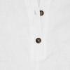 imageCHARTOU Womens Summer Cotton linen Deep V Neck Short Romper 3 Button Beach Jumpsuit Overalls