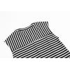 imageCHARTOU Womens Summer Loose Stripes Overalls Cap Sleeve One Piece Jumpsuit Buttons Wide Leg Pants RomperBlack