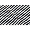 imageCHARTOU Womens Summer Loose Stripes Overalls Cap Sleeve One Piece Jumpsuit Buttons Wide Leg Pants RomperBlack