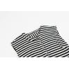 imageCHARTOU Womens Summer Loose Stripes Overalls Cap Sleeve One Piece Jumpsuit Buttons Wide Leg Pants RomperBlack