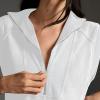 imageCHARTOU Women Plain Half Zip Sweatshirt Dress Sleeveless Hoodie Mini Dress Summer Casual V Neck Tunic Dress PocketWhite