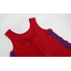 imageCHARTOU Women RIC Rac Open Back Beach Boho Long Summer Sleeveless Tank Dress with PocketsRed