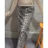 imageCHARTOU Women Y2k Leopard Denim Skirt Sexy Slit High Waist Long Pencil Jean SkirtLeopard