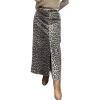 imageCHARTOU Women Y2k Leopard Denim Skirt Sexy Slit High Waist Long Pencil Jean SkirtLeopard