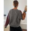 imageCHARTOU Women Causal V Neck Pullover Sweater y2k Argyle Plaid Sweater Preppy Style Knitwear TopsWine