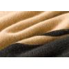 imageCHARTOU Women Fall 2025 Turtleneck Sweater Color Block Oversized HiLow Sweaters Knit Jumper TopsCamel