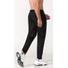 imageCHARTOU Mens Athletic Drawstring Waist Quick Dry Durable Tapered Fitness Tracksuit Jersey PantsBlack