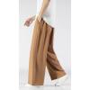 imageCHARTOU Mens Lightweight MidRise Wide Leg Cotton Linen Loose Fit Comfy Beach PantsCoffee