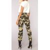 imageCHARTOU Women Camouflage Joggers Long Pants Mid Waist Camo Cargo Pants Workout Slacks Lounge PantsDark Yellow