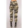 imageCHARTOU Women Camouflage Joggers Long Pants Mid Waist Camo Cargo Pants Workout Slacks Lounge PantsDark Yellow