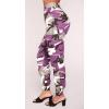 imageCHARTOU Women Camouflage Joggers Long Pants Mid Waist Camo Cargo Pants Workout Slacks Lounge PantsPurple