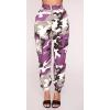 imageCHARTOU Women Camouflage Joggers Long Pants Mid Waist Camo Cargo Pants Workout Slacks Lounge PantsPurple