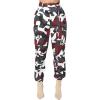 imageCHARTOU Women Camouflage Joggers Long Pants Mid Waist Camo Cargo Pants Workout Slacks Lounge PantsRed