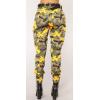 imageCHARTOU Women Camouflage Joggers Long Pants Mid Waist Camo Cargo Pants Workout Slacks Lounge PantsYellow