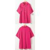 imageCHARTOU Women Casual Summer Romper Short Sleeve Jumpsuit Button T Shirt Romper Cover Up One Piece Overall ShortsRosy