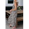 imageCHARTOU Womens Casual Spaghetti Strap Jumpsuit Tie Dye Print Flowy Wide Leg Romper with PocketLeopard