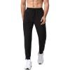 imageCHARTOU Mens Athletic Drawstring Waist Quick Dry Durable Stripe Fitness Jogger Track PantsBlack