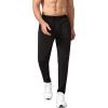 imageCHARTOU Mens Athletic Drawstring Waist Quick Dry Durable Tapered Fitness Tracksuit Jersey PantsBlack