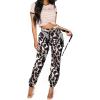 imageCHARTOU Women Camouflage Joggers Long Pants Mid Waist Camo Cargo Pants Workout Slacks Lounge PantsLeopard