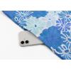 imageBoho Floral Tunic Dress for Women Long Sleeve Loose Fit Summer Vacation Cover Up Short DressBlue