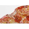 imageBoho Floral Tunic Dress for Women Long Sleeve Loose Fit Summer Vacation Cover Up Short DressOrange