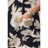 imageCHARTOU Women RIC Rac Floral Boho Mini Dress V Neck Sleeveless Backless Vacation Dress with PocketsBlack