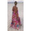 imageCHARTOU Women Slouchy Boho Floral Vacation Maxi Dress Summer Spaghetti Straps Flowy Beach DressFloral