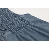 imageCHARTOU Women Vintage Mini Denim Dress Striped Sleeveless Jean Dress Short Smocked Dress Shift Dress DrawstringBlue