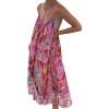 imageCHARTOU Women Slouchy Boho Floral Vacation Maxi Dress Summer Spaghetti Straps Flowy Beach DressFloral