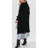 imageCHARTOU Casual Long Cardigan Sweater for Women Fall 2025 Open Front Chunky Knit Sweaters Outwear CoatBlack