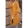 imageCHARTOU Casual Long Cardigan Sweater for Women Fall 2025 Open Front Chunky Knit Sweaters Outwear CoatYellow