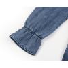 imageCHARTOU Long Sleeve Jean Dresses for Women 2024 Trendy Smocked Babydoll Bow Tie Front Denim Dress SummerBlue