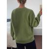 imageCHARTOU Women Sweaters Fall 2025 Comfort Long Sleeve Crewneck Knitwear Casual Pullover Sweater OutfitsGreen