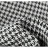 imageCHARTOU Women Cropped Wool Jacket Houndstooth Plaid Fall Winter Peacoat OutwearBlack
